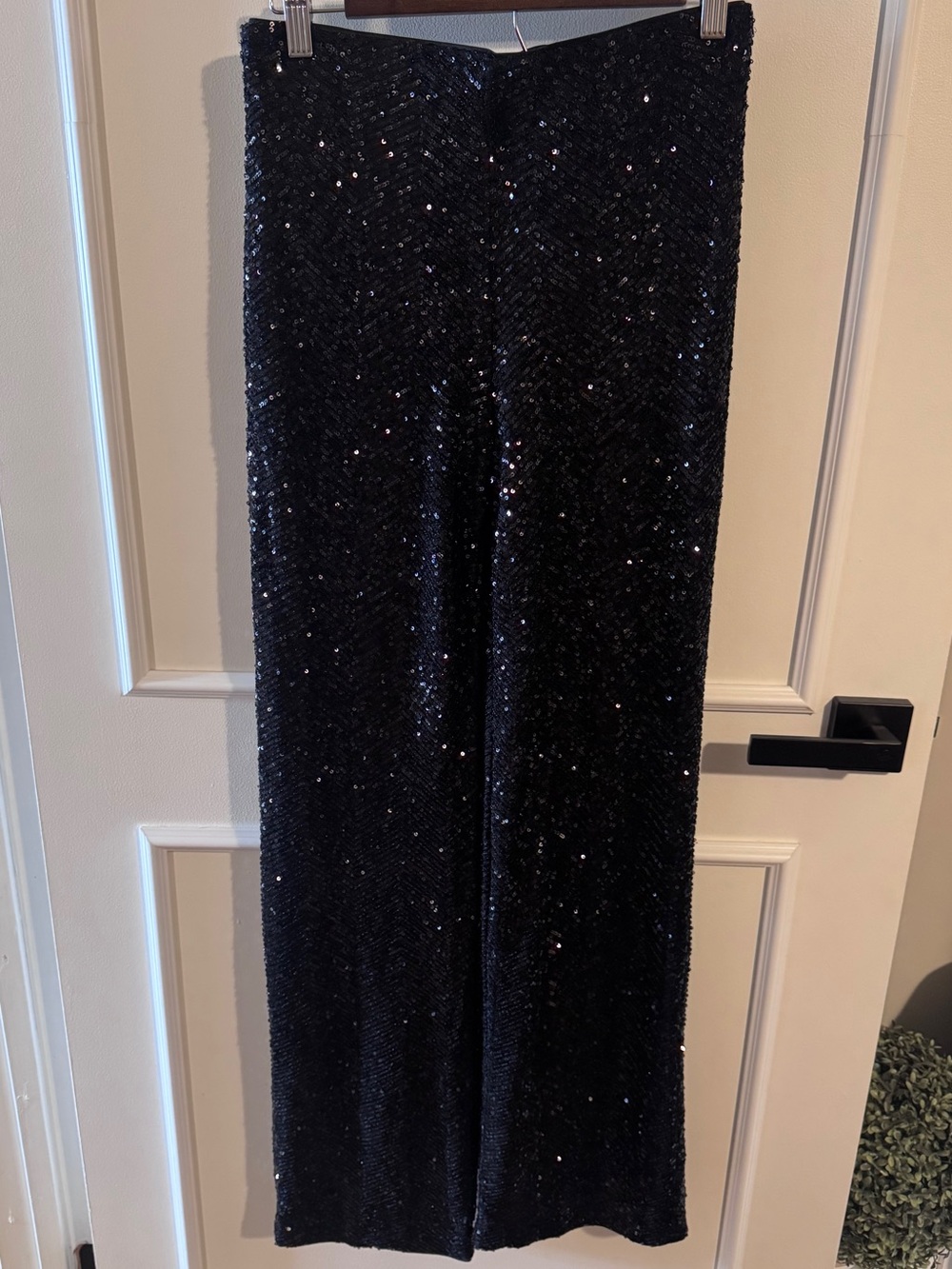 H&M Black Sequin Pants